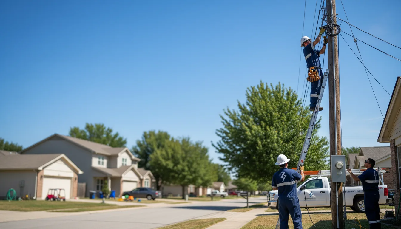 Residential electrician providing installation services in Woodman, WI